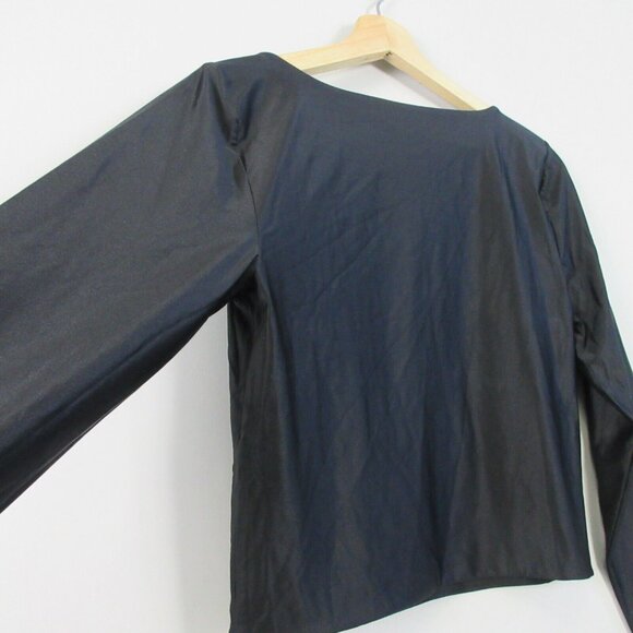 Babaton Black Long Sleeve Crop Top - Picture 6 of 10